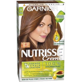 Haarfarbe - Garnier Creme Haarfarbe Bernstein Heller Nutrisse Creme 1 Stk