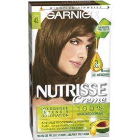 [Zu einem erstaunlichen Preis] Haarfarbe - Garnier Dauerhafte Intensiv Nutrisse Haarfabe 43 Cappuccino Stk 1 Coloration