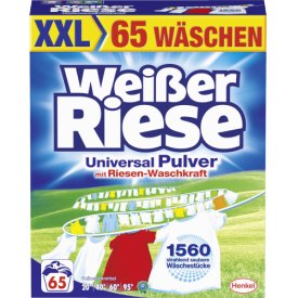 Pulver - Weisser Riese Waschmittel KraftPulver XXL 65 WL